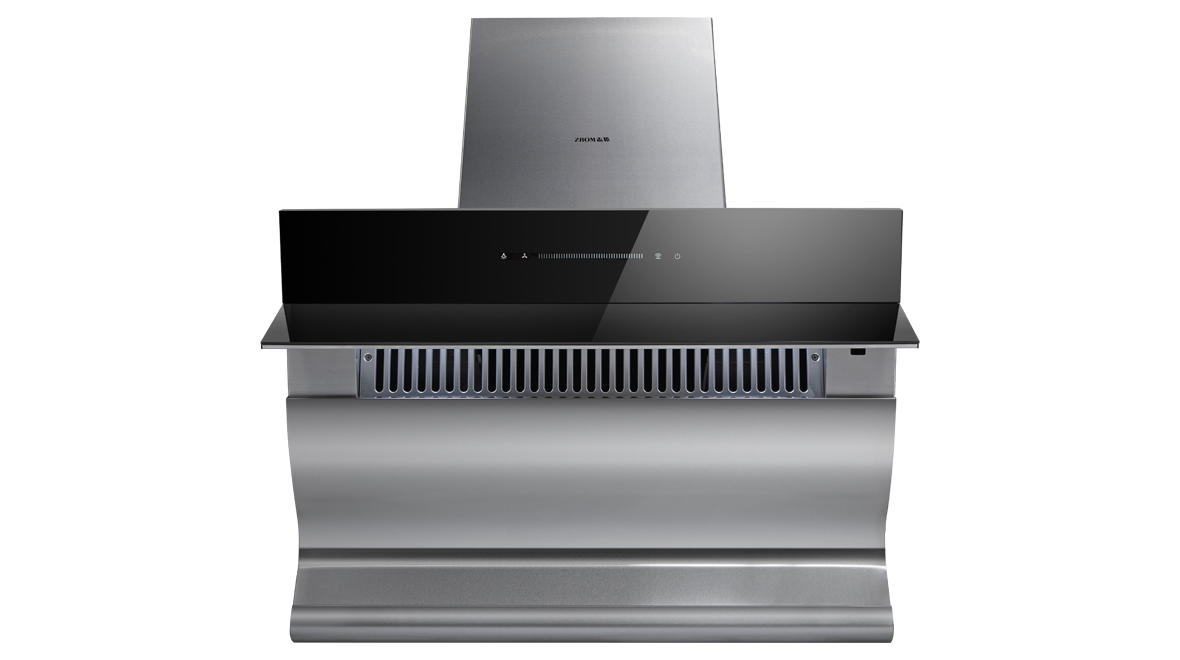 cxw220zc90r侧吸式自动翻板吸烟机黑色